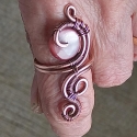 Pinkish Shell Ring